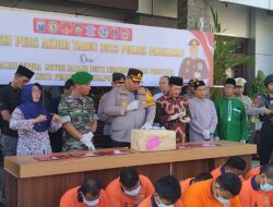 Konferensi Pers Sepanjang Tahun 2023, Polres Pamekasan Ungkap Angka Gangguan Kamtibmas Alami Turun 28,11 Persen
