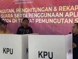 M Said Pantau Langsung Gelaran Simulasi Pemilu Yang di Selenggarankan KPU Berau