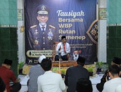Inspektur Jenderal Kementerian Hukum dan HAM Kunjungi Rutan Sumenep Dari Pesantren Hingga Tausiyah Untuk WBP
