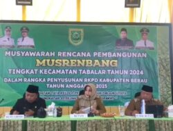 Bupati Berau Buka Musrenbang Tingkat Kecamatan Tabalar, Terima 490 Usulan Prioritas