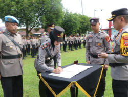 Sertijab Kapolsek Tanjung Redeb dan Kasi Propam Polres Berau