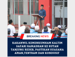Kakanwil Kemenkumham Kaltim Safari Ramadhan Ke Rutan Tanjung Redeb, Pastikan Suasana Aman,Tentram dan Kondusif
