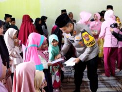 Ramadhan Berbagi, Kapolres Bersama Ketua Bhayangkari Cabang Sumenep Santuni Anak Yatim