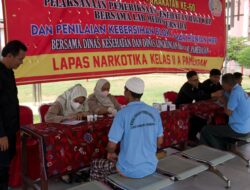 Semarak HBP 60 Lapas Narkotika Kelas IIA Pamekasan Kanwil Kemenkumham Jatim Menggelar Pelayanan Kesehatan Proaktif Kepada WBP