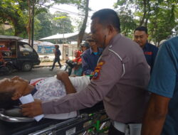 Kurangnya Berhati Hati Dalam Mengemudi,Pengayih Becak Alami Patah Kaki Akibat Laka Lantas