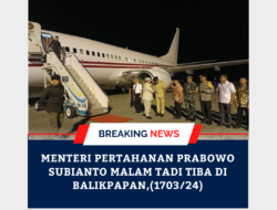 Tiba di Balikapapan Malam Tadi, Prabowo Subianto Akan Kunjungi IKN.