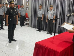 KA Rutan Dadang Firmansyah Resmi Lantik Pejabat Fungsional Pembina Keamanan Pemasyarakatan Rutan Kelas IIB Tanjung Redeb