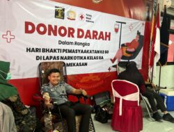 Semarak HBP Ke-60 Tahun, Lapas Narkotika Kelas IIA Pamekasan Kanwil Kemenkumham Jatim Gelar Donor Darah