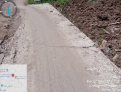 Cor Beton Proyek Pelebaran Jalan Kaligunting-Darmorejo Sudah Pecah Di Beberapa Titik, Kualitas Dipertanyakan !