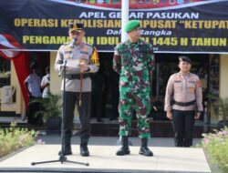 Kapolres Berau dan Dandim 0902 Pimpin Apel Gelar Pasukan Ops Ketupat Mahakam 2024