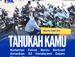 Satlantas Polres Berau Berhasil Amankan 33 Kendaraan Dalam Operasi Penertiban