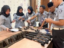 Pastikan Kondisi Barang Milik Negara, Lapas Pamekasan Laksanakan Pemeriksaan Senjata Api