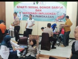 Polres Pamekasan Gelar Bhakti Kesehatan Donor Darah Dan Vaksinasi Influenza