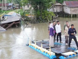 Pasca Hancur Diterjang Arus Besar, Pemkab Berau Akan Buat Jalur Baru Solusi Jembatan Teluk Sumbang