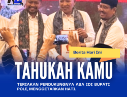 Teriakan Pendukungnya Aba IDI Bupati Pole, Menggetarkan Hati