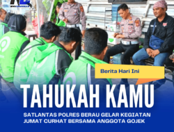 Satlantas Polres Berau Gelar Kegiatan Jumat Curhat Bersama Anggota Gojek