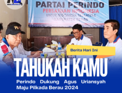 Perindo Dukung Agus Uriansyah Maju Pilkada Berau 2024