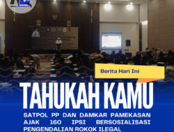 Satpol PP dan Damkar Pamekasan Ajak 160 IPSI Bersosialisasi Pengendalian Rokok Ilegal