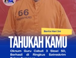 Oknum Guru Cabuli 3 Siswi SD, Berhasil di Ringkus Satreskrim Polres Sumenep