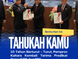 10 Tahun Berturut – Turut, Pemprov Kaltara Kembali Terima Predikat Opini WTP dari BPK