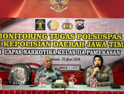 Lapas Narkotika Kelas IIA Pamekasan Mengikuti Monitoring Tugas Polsuspas oleh Polda Jawa Timur