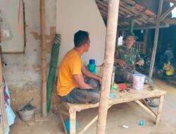Tingkatkan Silaturahmi, Babinsa Koramil 0826-05 Larangan Gelar Komsos Dengan Warga Binaan