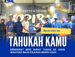 Demokrat Beri Surat Tugas Ke Agus Wahyudi Maju Pilkada Berau 2024