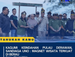 Kagumi Keindahan Pulau Derawan, Sandiaga Uno : Magnet Wisata Terkuat di Berau