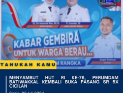Menyambut HUT RI ke-78, Perumdam Batiwakkal Kembali Buka Pasang SR 5X Cicilan