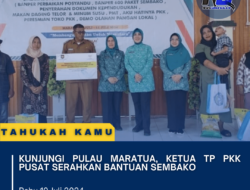 Kunjungi Pulau Maratua, Ketua TP PKK Pusat Serahkan Bantuan Sembako