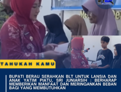 Bupati Berau Serahkan BLT Untuk Lansia dan Anak Yatim Piatu, Sri Juniarsih : Berharap Memberikan Manfaat dan Meringankan Beban Bagi yang Membutuhkan