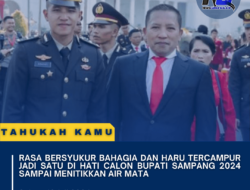 Rasa bersyukur Bahagia dan haru tercampur jadi satu di hati calon Bupati Sampang 2024 Sampai menitikkan air mata