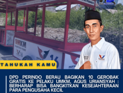 DPD Perindo Berau Bagikan 10 Gerobak Gratis Ke Pelaku UMKM, Agus Uriansyah : Berharap Bisa Bangkitkan Kesejahteraan Para Pengusaha Kecil