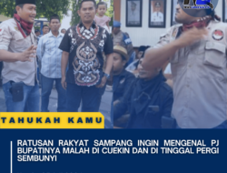 Ratusan rakyat Sampang ingin mengenal PJ bupatinya malah di cuekin dan di tinggal pergi sembunyi