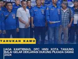 Jaga Kamtibmas, DPC HNSI Kota Tanjung Balai Gelar Deklarasi Dukung Pilkada Damai 2024