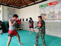 Serda Ahmad Mahfud Beri Pelatihan Pemuda Desa Dalam Persiapan Pekan Olahraga Provinsi Jawa Timur Cabang MMA PAMEKASAN