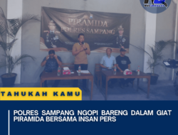 Polres Sampang ngopi bareng dalam giat piramida bersama insan pers