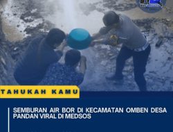 Semburan air bor di kecamatan Omben desa pandan Viral di medsos