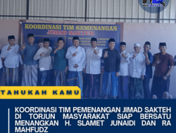 Koordinasi Tim Pemenangan JIMAD SAKTEH di Torjun Masyarakat Siap Bersatu Menangkan H. Slamet Junaidi dan Ra Mahfudz