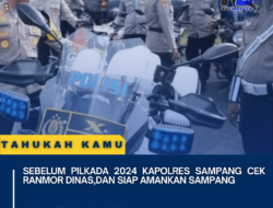 Sebelum pilkada 2024 Kapolres Sampang Cek Ranmor Dinas,Dan Siap Amankan Sampang