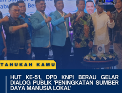 HUT Ke-51, DPD KNPI Berau Gelar Dialog Publik ‘Peningkatan Sumber Daya Manusia Lokal’