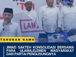JIMAD SAKTEH konsolidasi bersama para ulama,elemen masyarakat dan partai pengusungnya
