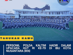 Personil Polda Kaltim Hadir Dalam Upacara HUT RI Ke-79 di Ibu Kota Nusantara (IKN)