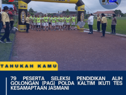 79 Peserta Seleksi Pendidikan Alih Golongan (PAG) Polda Kaltim Ikuti Tes Kesamaptaan Jasmani