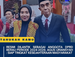 Resmi Dilantik Sebagai Anggota DPRD Berau Periode 2024-2029, Agus Uriansyah : Siap Tingkat Kesejahteraan Masyarakat