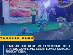 Semarak HUT RI ke 79, Pemerintah Desa Dharma Camplong Gelar Lomba Karaoke Tingkat Desa