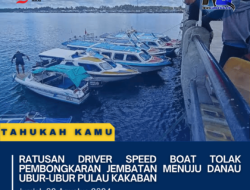 Ratusan Driver Speed Boat Tolak Pembongkaran Jembatan Menuju Danau Ubur-Ubur Pulau Kakaban