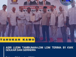 Asri Ludin Tambunan-Lom Lom Terima B1 KWK Golkar dan Gerindra