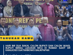 Hari Ini! Dua Bakal Calon Bupati dan Calon Wakil Bupati Berau Lakukan MCU di Rumah Sakit Dr Kanujoso Djatiwibowo Balikpapan