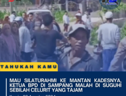 Mau silaturahmi ke mantan kadesnya, ketua BPD di Sampang malah di suguhi sebilah celurit yang tajam